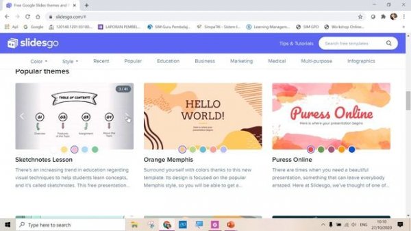 Cara Download Template Slide Powerpoint Gratis di Slidesgo