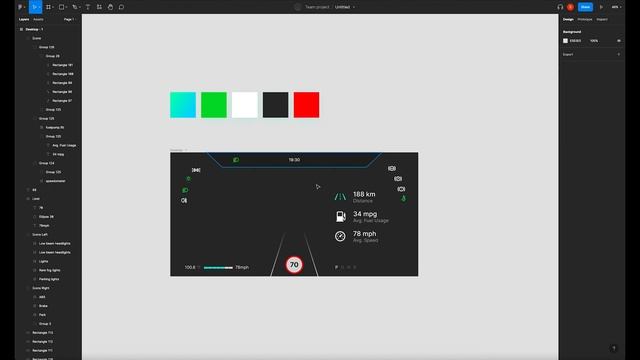 Modern Car Dashboard Design | Components in Figma смотреть онлайн