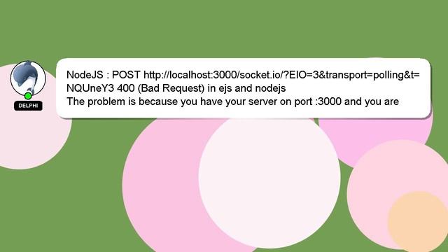 NodeJS : POST http://localhost:3000/socket.io/?EIO=3&transport=polling&t=NQUneY3 400 (Bad Request) смотреть онлайн