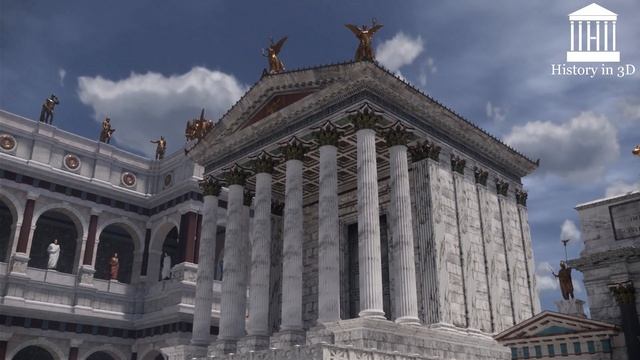 Augustan Ancient Rome in 3D: Forum Romanum - detailed tour смотреть онлайн