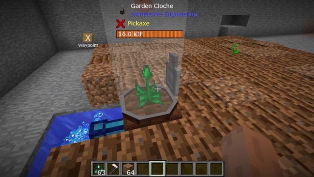 How to use the garden cloche in Minecraft! (Immersive Engineering) (Enable captions) смотреть онлайн