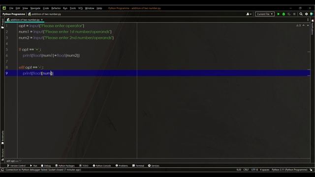 Write a program to make calculator in python | Device Gyan смотреть онлайн