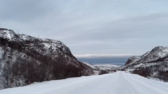 Дорога на Териберку от Мурманска на машине. смотреть онлайн