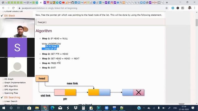 Data Structure Practical Learning: Linked List Node Deletion From Beginning смотреть онлайн