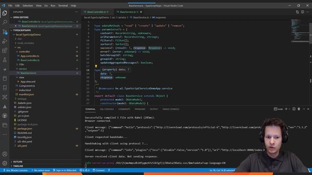 5 - My first experience with TypeScript in UI5 – ODataModel Wrapper Service Part 1 смотреть онлайн