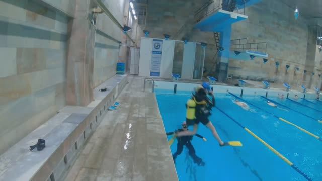 Занятие  N2 для получения Лерой международного сертификата по дайвингу "Open water kids" ???