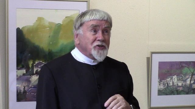 Выступление В.Я. Курбатова на открытии выставки китайских художников