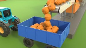 Трактор для детей Тележка с прицепом и конвейер для мойки урожая | Сельскохозяйственные грузовики