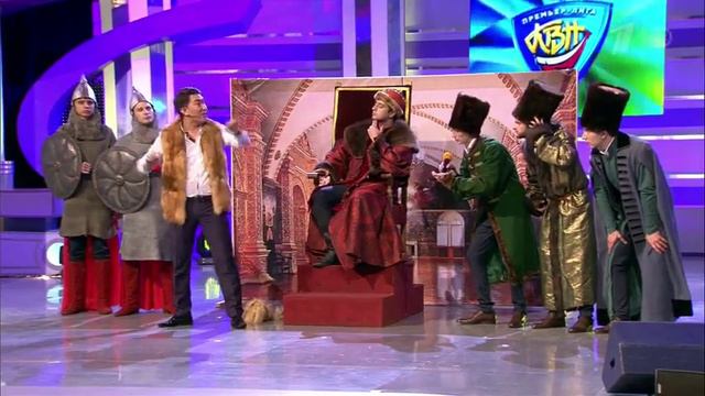Sbornaya MFYUA I Azamat 'Kamyzyak' Musagaliev   Domashnie Zadanie HD   KVN 2013  Prem'er Liga  Vtor