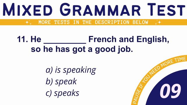Mixed English Grammar Test: CAN YOU SCORE 20/20? | Grammar Quiz #2 смотреть онлайн