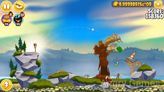 Angry Birds Seasons Summer Camp 3 Stars 4 Level смотреть онлайн