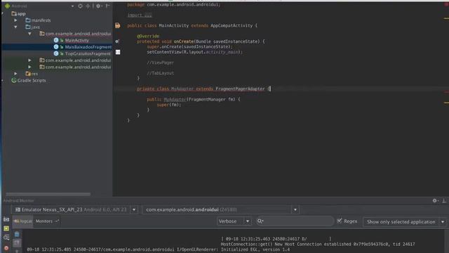 Como criar Tabs no Android com TabLayout, ViewPager e Fragments смотреть онлайн