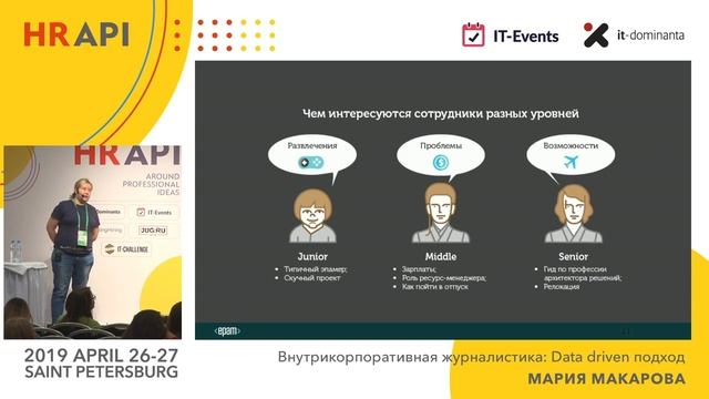 Мария Макарова (EPAM): Внутрикорпоративная журналистика: Data driven подход / #HRAPI смотреть онлайн