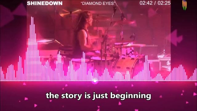 SHINEDOWN "Diamond Eyes" Lyrics,, Audio React,, Visualizer смотреть онлайн