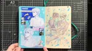 •Обзор на скетчбук 2022 года?( часть 1)•