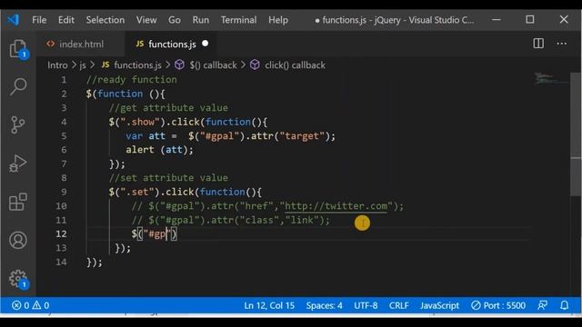 jQuery (13) - attr, empty, remove смотреть онлайн