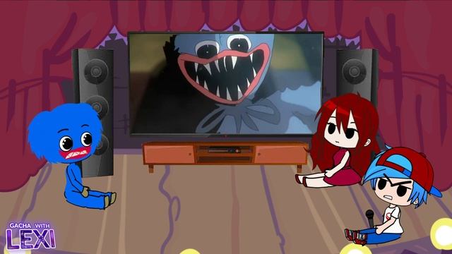 FNF Characters & Huggy Wuggy React to Poppy Playtime Memes | Gacha with Lexi смотреть онлайн