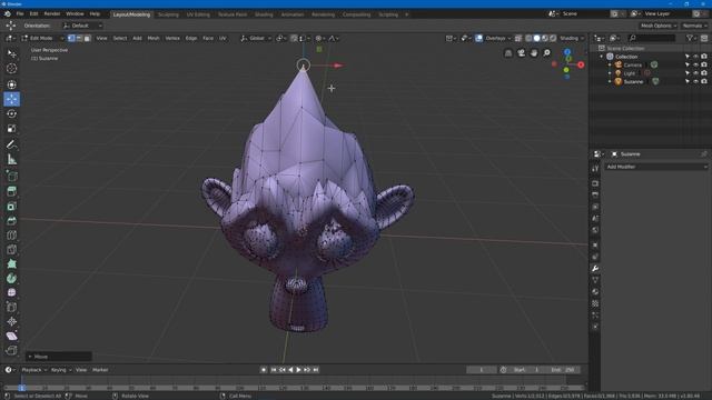 Blender Proportional Editing Tutorial смотреть онлайн