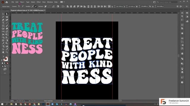 Create retro wavy t-shirt design in illustrator Bangla tutorial | Groovy t-shirt design смотреть онлайн