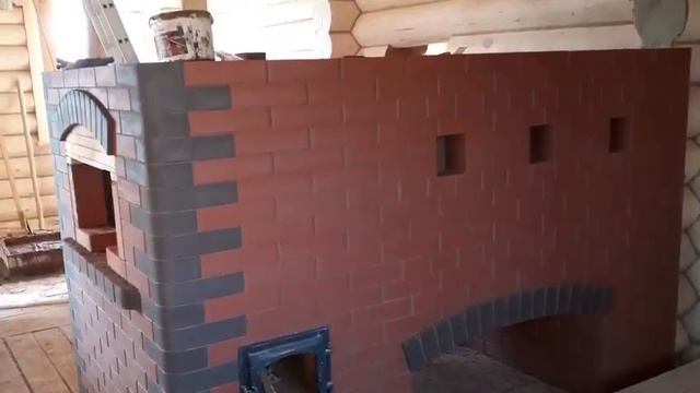 Русская печь с подтопком и выходом для самовара. смотреть онлайн