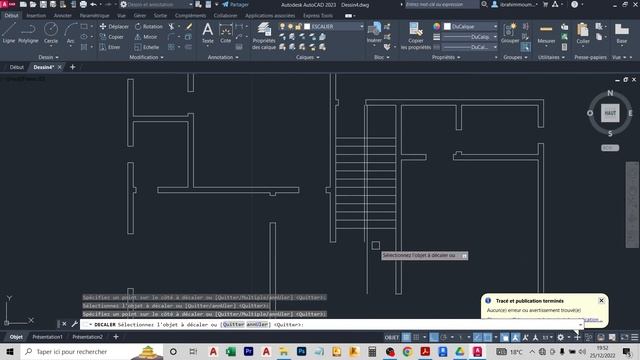 Dessiner une VUE EN PLAN complète sur AUTOCAD 2023 смотреть онлайн