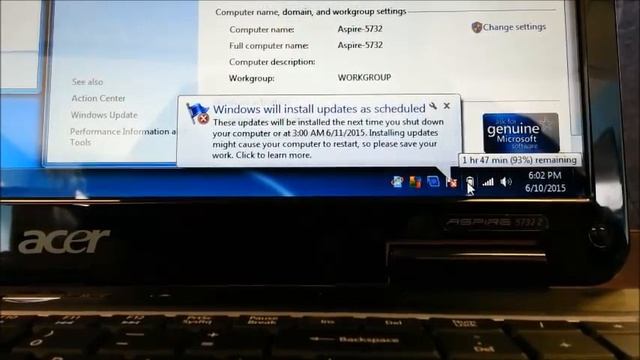 Acer Aspire 5732z смотреть онлайн