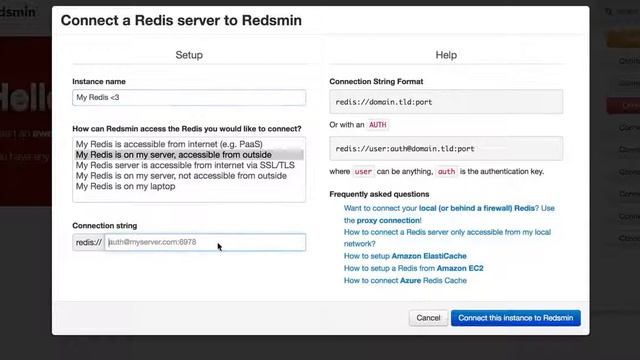 How to connect a new Redis server to Redsmin смотреть онлайн