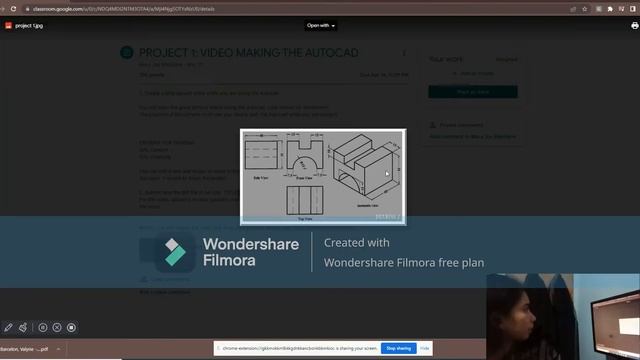 PROJECT 1: VIDEO MAKING THE AUTOCAD ( Isometric and Orthographic Drawing) смотреть онлайн