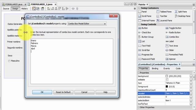 TUTORIAL 04: CREACIÓN DE PANEL Y JCOMBOBOX, PARA FECHA DE NACIMIENTO EN FORMULARIO EN JAVA смотреть онлайн