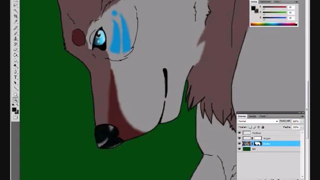 Wolf Speedpainting - CloutHeart Workings