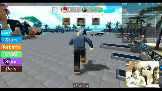 Roblox. Game с сестрой. Симулятор качка. смотреть онлайн