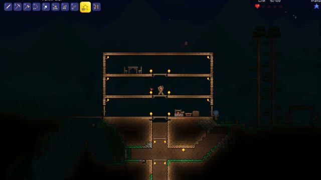 terraria/3 серия/НЕ СУЁМСЯ В КРАСНЫЙ БИОМ смотреть онлайн