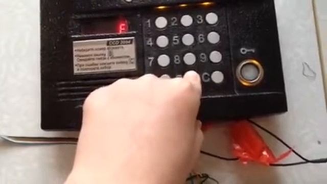 Как сменить пароль пользователя и сист.меню на домофон Cyfral CCD-2094 смотреть онлайн