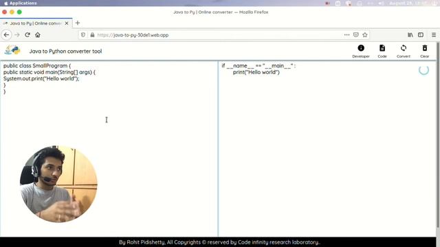 Java To Python convertor смотреть онлайн