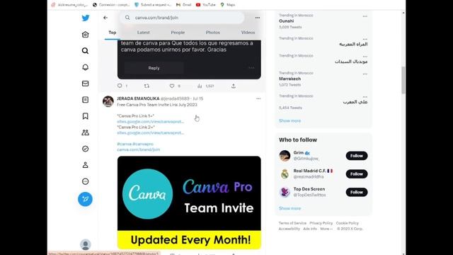 أسهل طريقة سريعة للحصول على Canva Pro مجانا Canva Pro Free смотреть онлайн