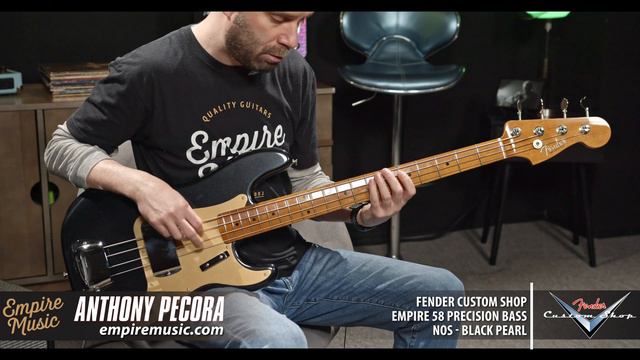 Fender Custom Shop Empire 58 P Bass - Black Pearl NOS смотреть онлайн