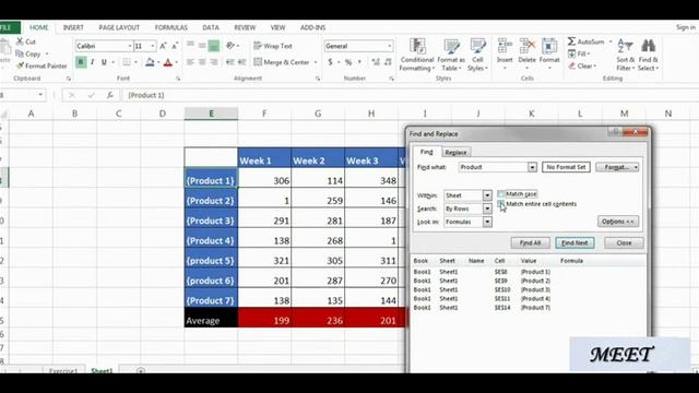 Excel Find and Replace смотреть онлайн