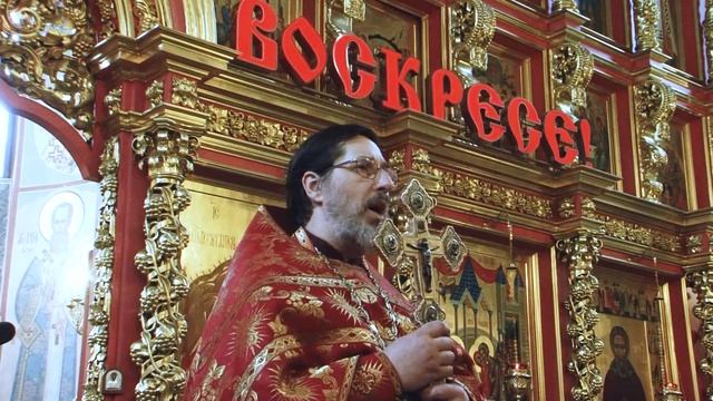 Раздача АРТОСА в Светлую субботу в храмовом комплексе прп. Сергия Радонежского на Рязанке. (8 мая) смотреть онлайн