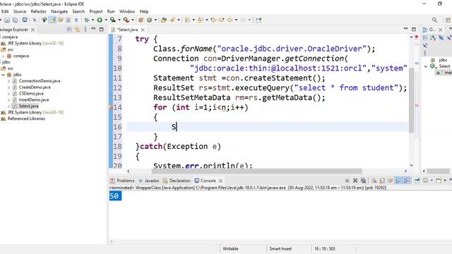 Program to Select data from database using JDBC | lec 8| Advanced Java| BhanuPriya смотреть онлайн