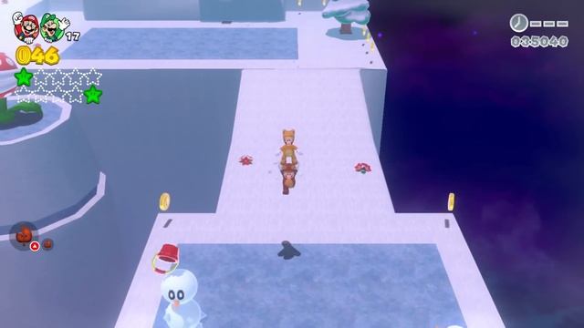 What if Mario and Luigi hit the SNOW BUTTON in Super Mario 3D World? смотреть онлайн
