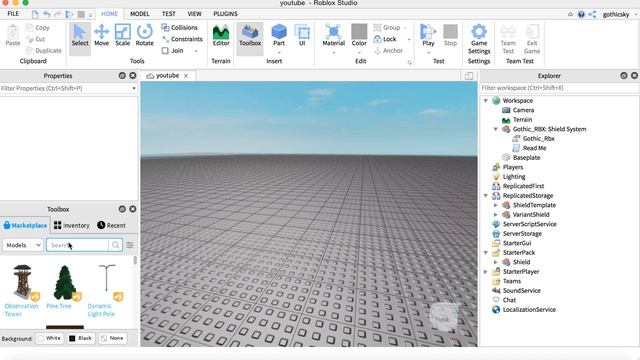 Roblox Studio- How To Make A Working Shield And Sword Easy! смотреть онлайн
