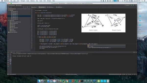 FOREX Harmonic Pattern Scanning Algorithm in Python pt. 3: Gartley Pattern