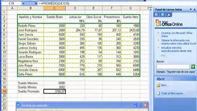Excel 2003 Capítulo 2-3 / Armando una planilla / www.buscandogratis.com смотреть онлайн