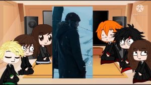 Реакция Гарри, Рона, Гермионы, Лили, Джеймса, Драко на ТТ