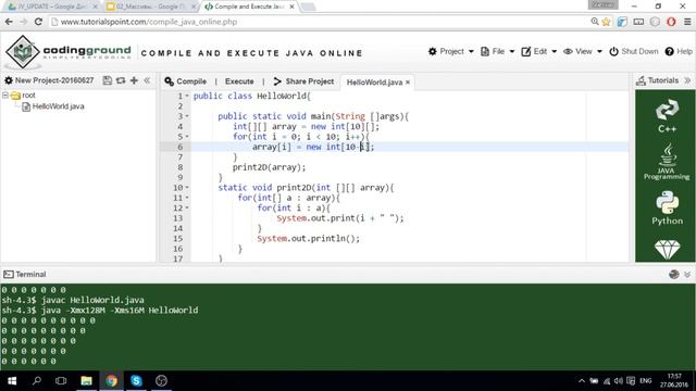 4. (2016) Массивы и строки в Java. Решение алгоритмических задачек на Java. смотреть онлайн