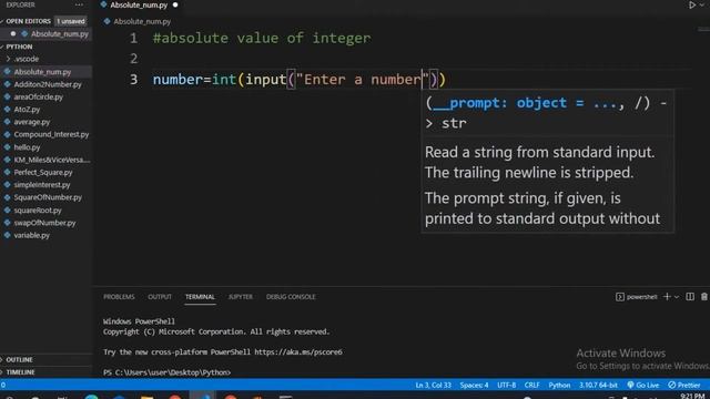 Absolute Value in Python||#100PythonCodePractice||#absoluteValueInPython смотреть онлайн