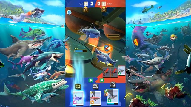 СТАТЬ КОРОЛЁМ АКУЛ НЕ ТАК УЖ И ПРОСТО! HUNGRY SHARK HEROES смотреть онлайн