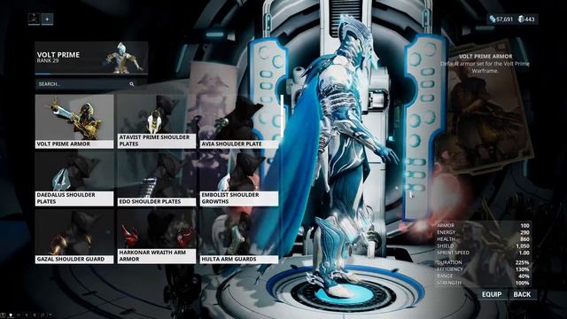 Warframe: Winter Volt Prime (Fashion Frame) смотреть онлайн