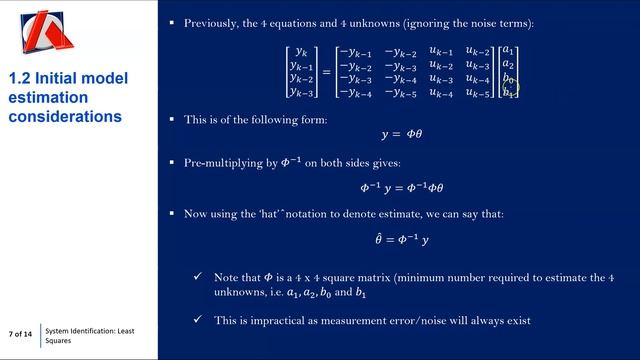 9. System Identification: Least Squares смотреть онлайн
