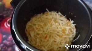 Тушеная капуста с картошкой в мультиварке. Мммм ням ням . Пальчики оближешь